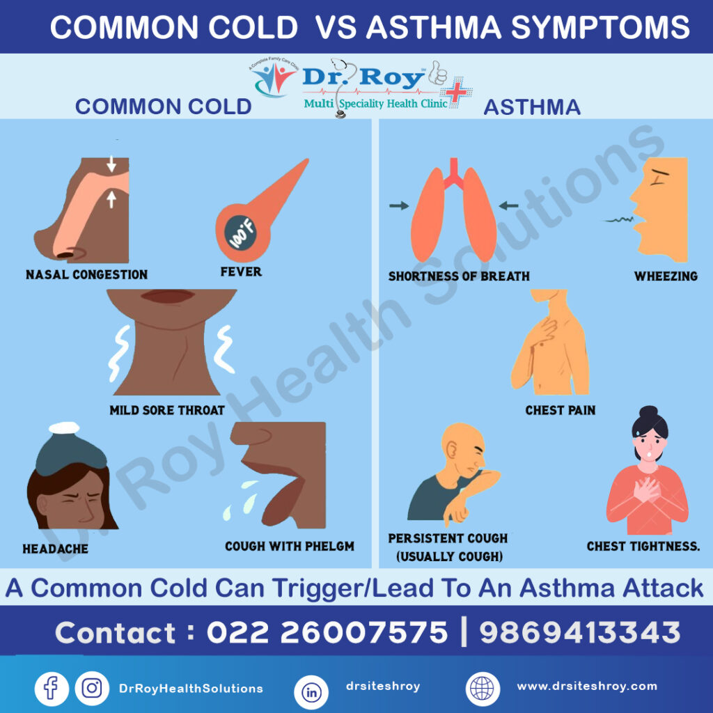 COMMON COLD VS ASTHMA SYMPTOMS